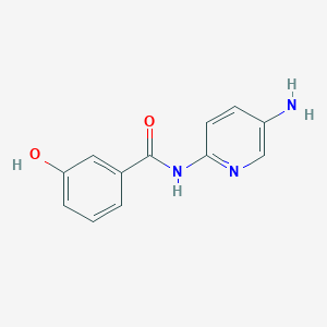 N-(5-aminopyridin-2-yl)-3-hydroxybenzamide