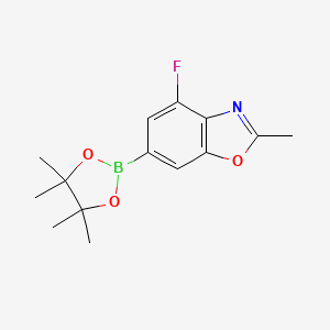 4-Fluoro-2-methyl-6-(4,4,5,5-tetramethyl-1,3,2-dioxaborolan-2-yl)-1,3-benzoxazole