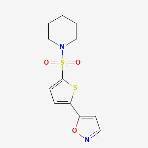 1-{[5-(5-Isoxazolyl)-2-thienyl]sulfonyl}piperidine