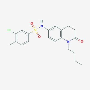 molecular formula C20H23ClN2O3S B2722813 N-(1-butyl-2-oxo-1,2,3,4-tetrahydroquinolin-6-yl)-3-chloro-4-methylbenzenesulfonamide CAS No. 946372-86-7