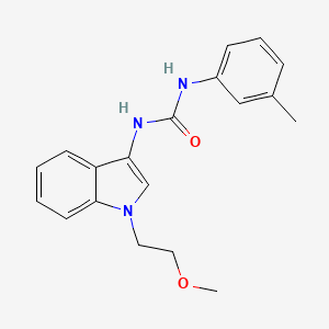 molecular formula C19H21N3O2 B2722817 1-(1-(2-methoxyethyl)-1H-indol-3-yl)-3-(m-tolyl)urea CAS No. 922992-11-8