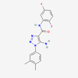 5-amino-N-(2,5-difluorophenyl)-1-(3,4-dimethylphenyl)-1H-1,2,3-triazole-4-carboxamide