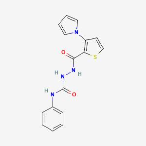 N-phenyl-2-{[3-(1H-pyrrol-1-yl)-2-thienyl]carbonyl}-1-hydrazinecarboxamide