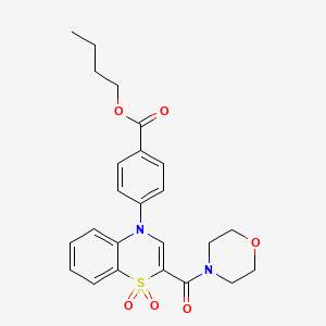 1-[4-({6-Fluoro-2-[(4-methylpiperidin-1-yl)carbonyl]quinolin-4-yl}amino)phenyl]ethanone