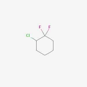 molecular formula C6H9ClF2 B2722845 2-氯-1,1-二氟环己烷 CAS No. 86660-40-4