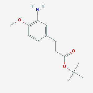 Tert-butyl 3-(3-amino-4-methoxyphenyl)propanoate
