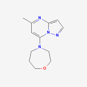 molecular formula C12H16N4O B2722849 4-(5-Methylpyrazolo[1,5-a]pyrimidin-7-yl)-1,4-oxazepane CAS No. 2320382-05-4