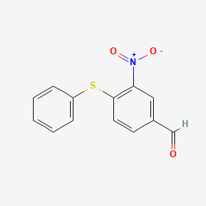 3-Nitro-4-(phenylsulfanyl)benzenecarbaldehyde