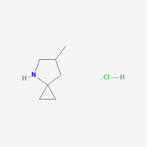 molecular formula C7H14ClN B2722866 6-Methyl-4-azaspiro[2.4]heptane hydrochloride CAS No. 1823957-29-4