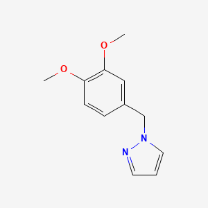 molecular formula C12H14N2O2 B2722880 1-[(3,4-dimethoxyphenyl)methyl]-1H-pyrazole CAS No. 1275362-21-4