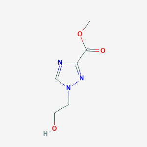molecular formula C6H9N3O3 B2722894 Methyl 1-(2-hydroxyethyl)-1,2,4-triazole-3-carboxylate CAS No. 1497870-45-7