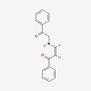 (2Z)-3-[(2-oxo-2-phenylethyl)amino]-1-phenylprop-2-en-1-one