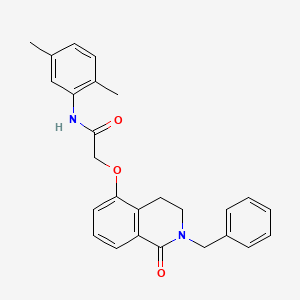 molecular formula C26H26N2O3 B2722924 2-((2-benzyl-1-oxo-1,2,3,4-tetrahydroisoquinolin-5-yl)oxy)-N-(2,5-dimethylphenyl)acetamide CAS No. 850905-58-7