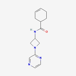 N-(1-Pyrazin-2-ylazetidin-3-yl)cyclohex-3-ene-1-carboxamide