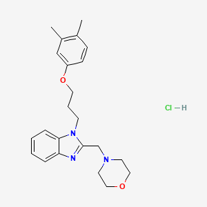 1-[3-(3,4-dimethylphenoxy)propyl]-2-[(morpholin-4-yl)methyl]-1H-1,3-benzodiazole hydrochloride