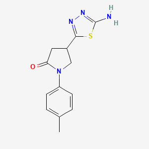 4-(5-Amino-1,3,4-thiadiazol-2-yl)-1-(4-methylphenyl)pyrrolidin-2-one