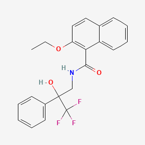 molecular formula C22H20F3NO3 B2722931 2-ethoxy-N-(3,3,3-trifluoro-2-hydroxy-2-phenylpropyl)-1-naphthamide CAS No. 1351648-73-1