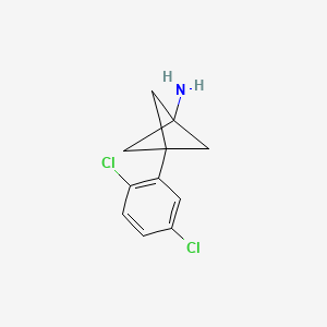 molecular formula C11H11Cl2N B2722941 3-(2,5-Dichlorophenyl)bicyclo[1.1.1]pentan-1-amine CAS No. 2287282-92-0