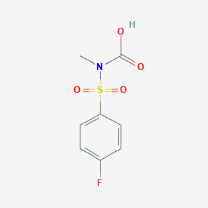 (4-Fluorophenyl)sulfonyl-methylcarbamic acid