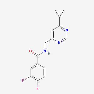 N-((6-cyclopropylpyrimidin-4-yl)methyl)-3,4-difluorobenzamide