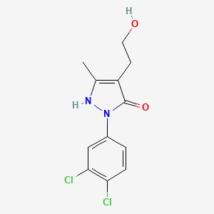2-(3,4-dichlorophenyl)-4-(2-hydroxyethyl)-5-methyl-1,2-dihydro-3H-pyrazol-3-one