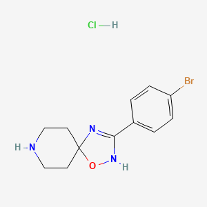 3-(4-Bromophenyl)-1-oxa-2,4,8-triazaspiro[4.5]dec-3-ene;hydrochloride