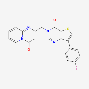 2-{[7-(4-fluorophenyl)-4-oxothieno[3,2-d]pyrimidin-3(4H)-yl]methyl}-4H-pyrido[1,2-a]pyrimidin-4-one