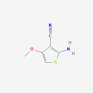molecular formula C6H6N2OS B027230 2-氨基-4-甲氧基噻吩-3-腈 CAS No. 104366-22-5
