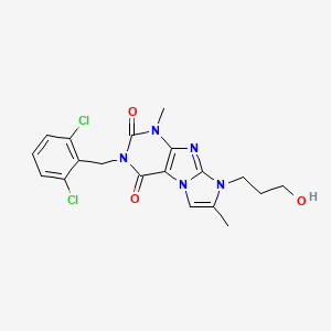 3-(2,6-dichlorobenzyl)-8-(3-hydroxypropyl)-1,7-dimethyl-1H-imidazo[2,1-f]purine-2,4(3H,8H)-dione