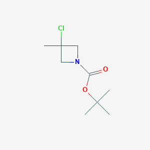 molecular formula C9H16ClNO2 B2723012 Tert-butyl 3-chloro-3-methyl-azetidine-1-carboxylate CAS No. 1315192-61-0