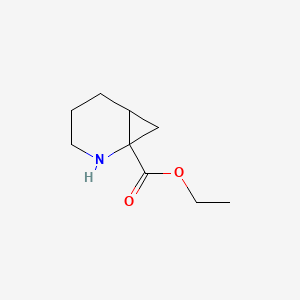 molecular formula C9H15NO2 B2723026 Ethyl 2-azabicyclo[4.1.0]heptane-1-carboxylate CAS No. 1250993-25-9