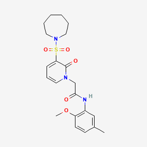 2-(3-(azepan-1-ylsulfonyl)-2-oxopyridin-1(2H)-yl)-N-(2-methoxy-5-methylphenyl)acetamide