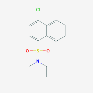molecular formula C14H16ClNO2S B272304 4-chloro-N,N-diethylnaphthalene-1-sulfonamide 