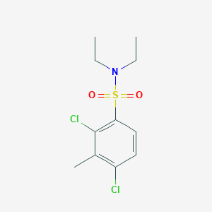 molecular formula C11H15Cl2NO2S B272305 2,4-dichloro-N,N-diethyl-3-methylbenzenesulfonamide 