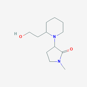 3-(2-(2-Hydroxyethyl)piperidin-1-yl)-1-methylpyrrolidin-2-one