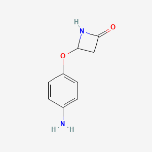 molecular formula C9H10N2O2 B2723078 4-(4-氨基苯氧基)氮杂环丁烷-2-酮 CAS No. 1909336-73-7