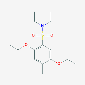 molecular formula C15H25NO4S B272308 2,5-diethoxy-N,N-diethyl-4-methylbenzenesulfonamide 