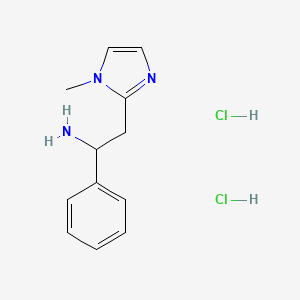 2-(1-methyl-1H-imidazol-2-yl)-1-phenylethan-1-amine dihydrochloride