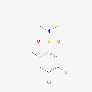 molecular formula C11H15Cl2NO2S B272309 4,5-dichloro-N,N-diethyl-2-methylbenzenesulfonamide 