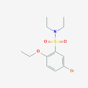 molecular formula C12H18BrNO3S B272310 5-bromo-2-ethoxy-N,N-diethylbenzenesulfonamide 