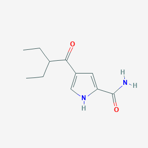 molecular formula C11H16N2O2 B2723111 4-(2-ethylbutanoyl)-1H-pyrrole-2-carboxamide CAS No. 478249-30-8