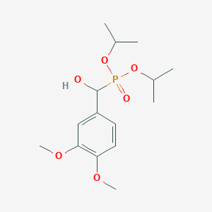 molecular formula C15H25O6P B2723119 (3,4-二甲氧苯基)-二(丙-2-基氧基)磷酸甲醇 CAS No. 67691-79-6