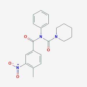 molecular formula C20H21N3O4 B2723123 N-(4-methyl-3-nitrobenzoyl)-N-phenylpiperidine-1-carboxamide CAS No. 899951-08-7