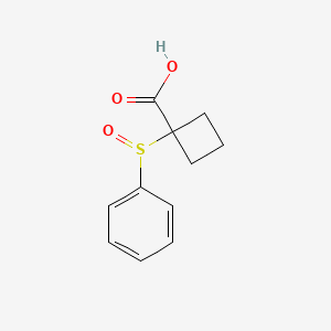 molecular formula C11H12O3S B2723139 1-(苯基亚砜基)环丁烷-1-羧酸 CAS No. 2567498-30-8