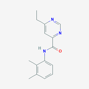 molecular formula C15H17N3O B2723141 N-(2,3-Dimethylphenyl)-6-ethylpyrimidine-4-carboxamide CAS No. 2415523-25-8