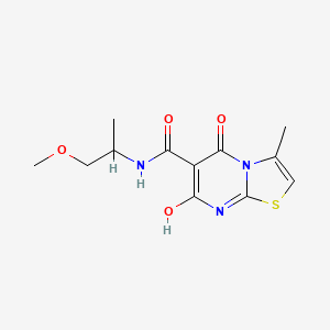 7-hydroxy-N-(1-methoxypropan-2-yl)-3-methyl-5-oxo-5H-thiazolo[3,2-a]pyrimidine-6-carboxamide