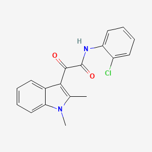 molecular formula C18H15ClN2O2 B2723146 N-(2-chlorophenyl)-2-(1,2-dimethyl-1H-indol-3-yl)-2-oxoacetamide CAS No. 862831-45-6
