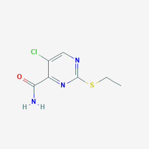 5-Chloro-2-(ethylthio)pyrimidine-4-carboxamide