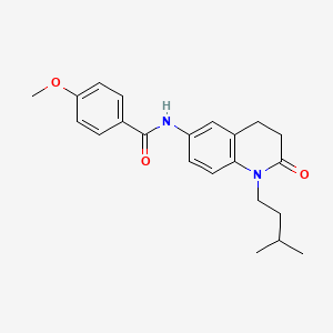 N-(1-isopentyl-2-oxo-1,2,3,4-tetrahydroquinolin-6-yl)-4-methoxybenzamide