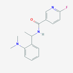 N-{1-[2-(dimethylamino)phenyl]ethyl}-6-fluoropyridine-3-carboxamide